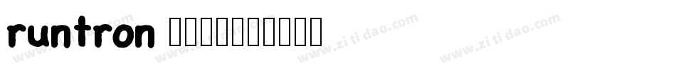 RunTron 1983字体转换